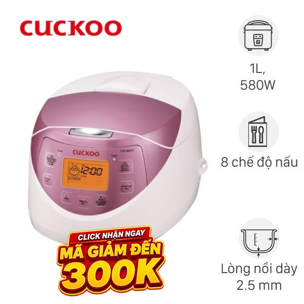 Nồi cơm điện tử Cuckoo 1 lít CR-0631F