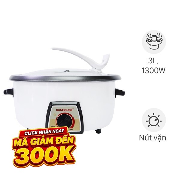 Nồi lẩu đa năng Sunhouse SHD 4521 3 lít