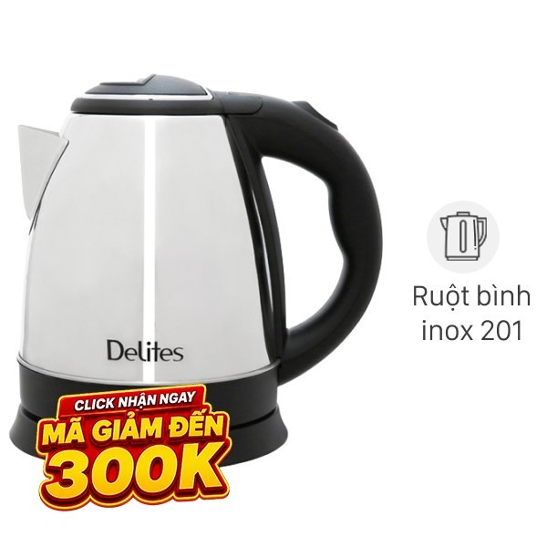 Bình đun siêu tốc Delites 1.5 lít ST15S01