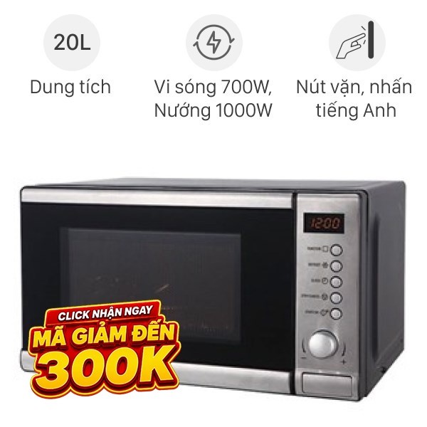 Lò vi sóng có nướng Electrolux EMS2027GX