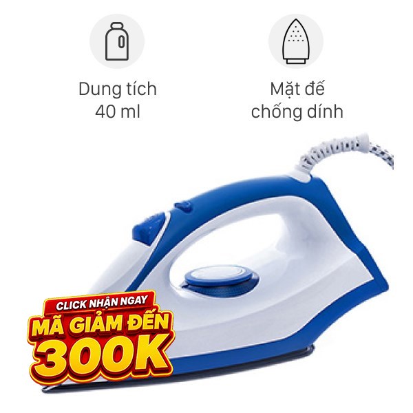 Bàn ủi khô Electrolux EDI2004 1300W