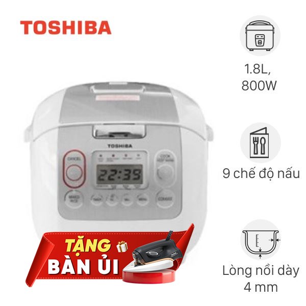 Nồi cơm điện tử Toshiba 1.8 lít RC-18NMFVN(WT)