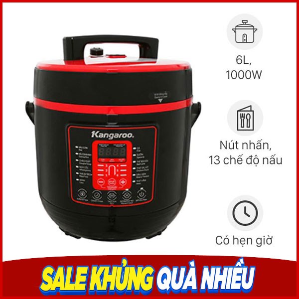 Nồi áp suất điện Kangaroo 6 lít KG6P2