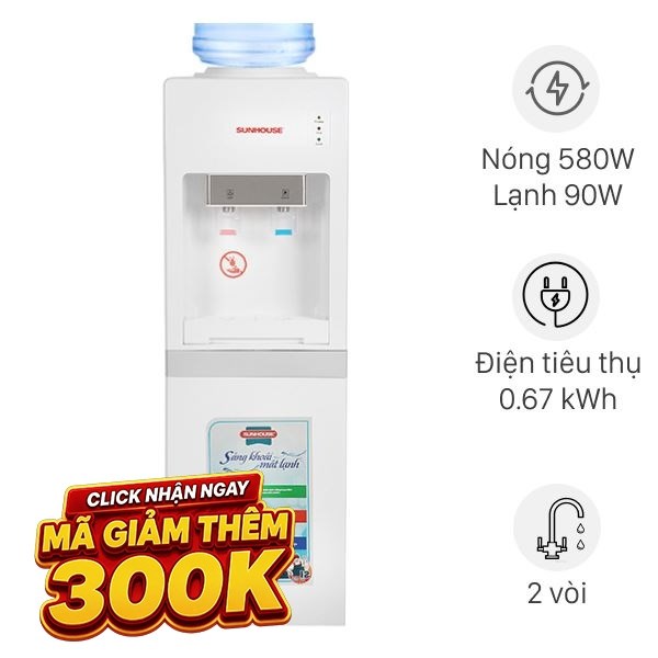 Cây nước nóng lạnh Sunhouse SHD9612 670W