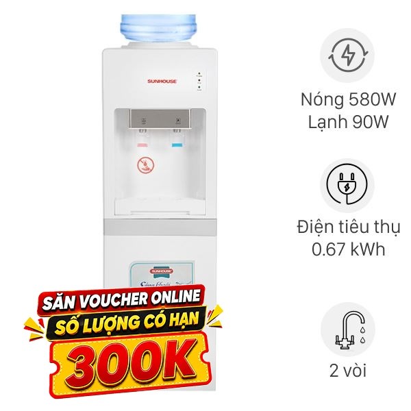 Cây nước nóng lạnh Sunhouse SHD9612 670W