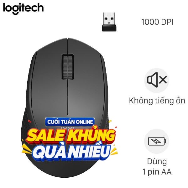 Chuột Không dây Silent Logitech M331