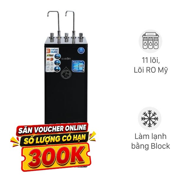 Máy lọc nước RO nóng nguội lạnh Hydrogen Karofi KAD-D66 11 lõi
