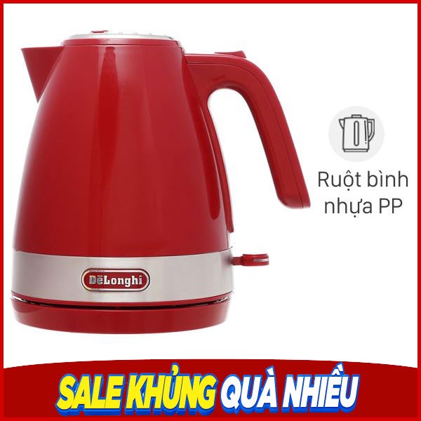 Bình đun siêu tốc Delonghi 1 lít KBLA2000.R