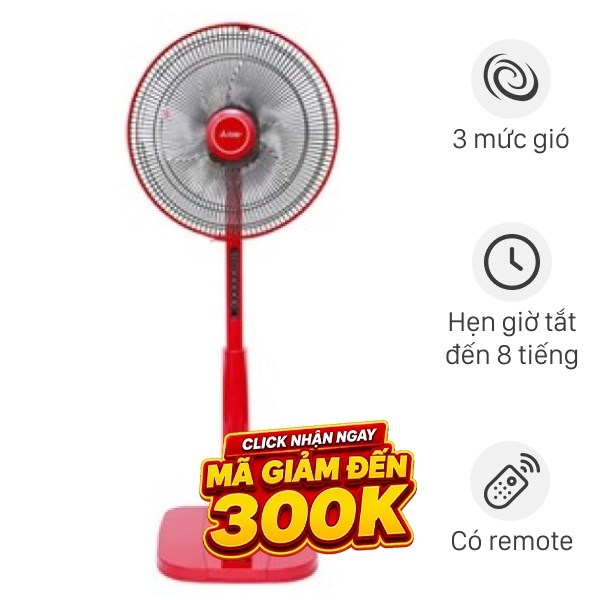 Quạt đứng Mitsubishi Electric  3 cánh LV16S-RA CY-RD 47W