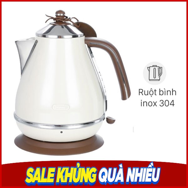 Bình đun siêu tốc Delonghi 1.7 lít KBOV2001.BG