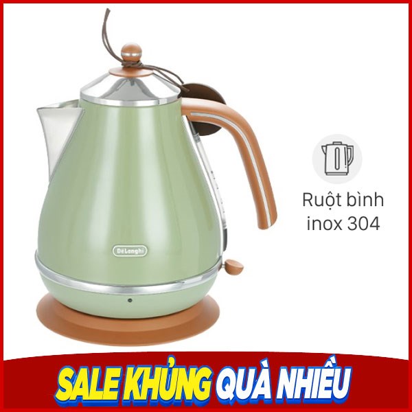 Bình đun siêu tốc Delonghi 1.7 lít KBOV2001.GR