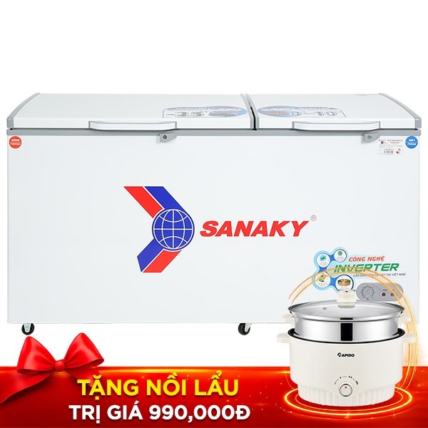 Tủ đông Sanaky Inverter 485 lít VH-6699W3