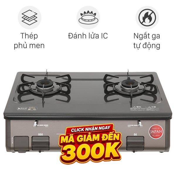 Bếp ga đôi Paloma PA-J61PE (BR)