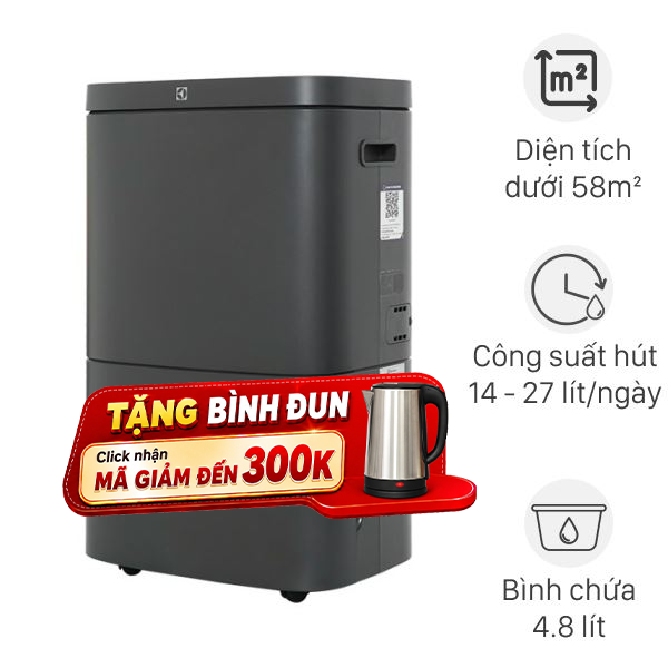 Máy hút ẩm Electrolux EDH14TRBD2 305W