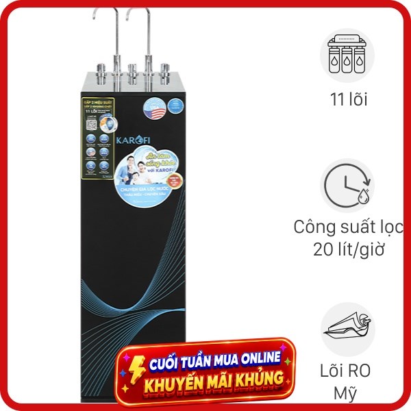 Máy lọc nước RO nóng nguội lạnh Karofi KAD-X56 11 lõi