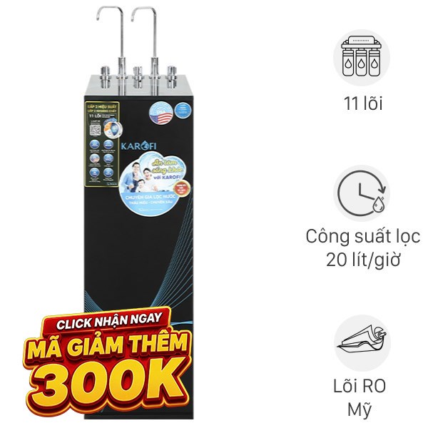 Máy lọc nước RO nóng nguội lạnh Karofi KAD-X56 11 lõi