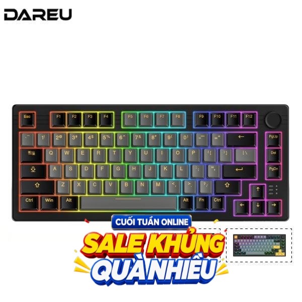 Bàn Phím Cơ Bluetooth DareU EK75 Pro