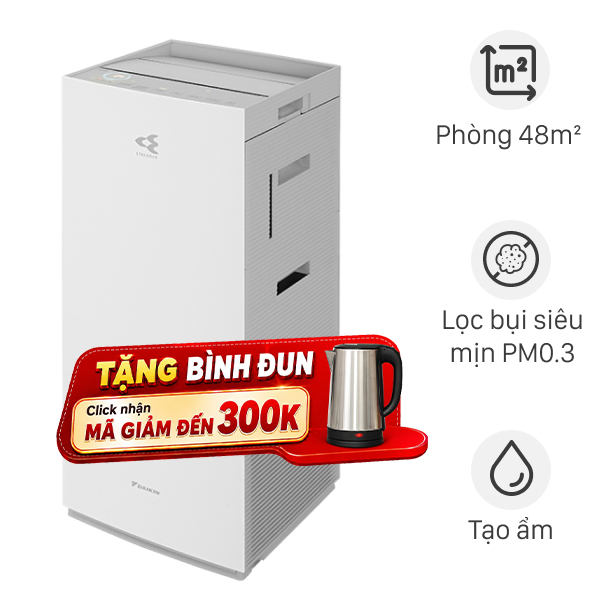 Máy lọc không khí tạo ẩm Daikin MCK70ZVM7-W 82W