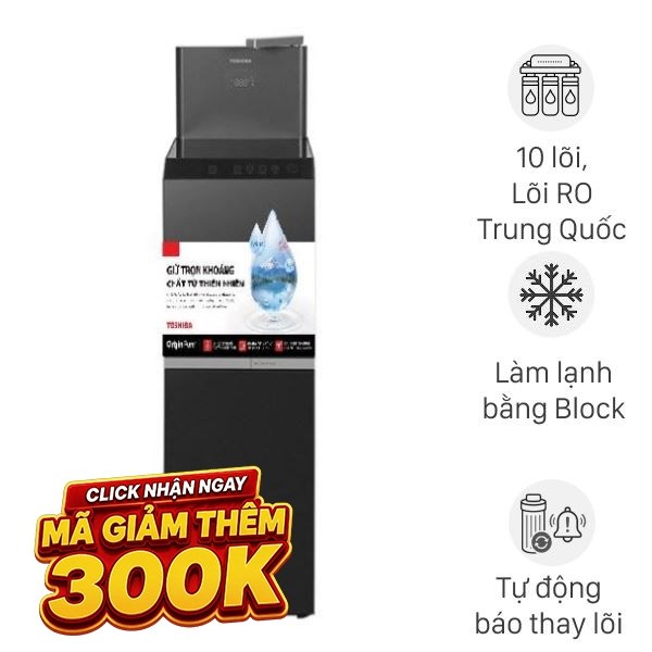 Máy lọc nước RO nóng nguội lạnh Hydrogen Toshiba TWP-W2399SVN(M) 10 lõi