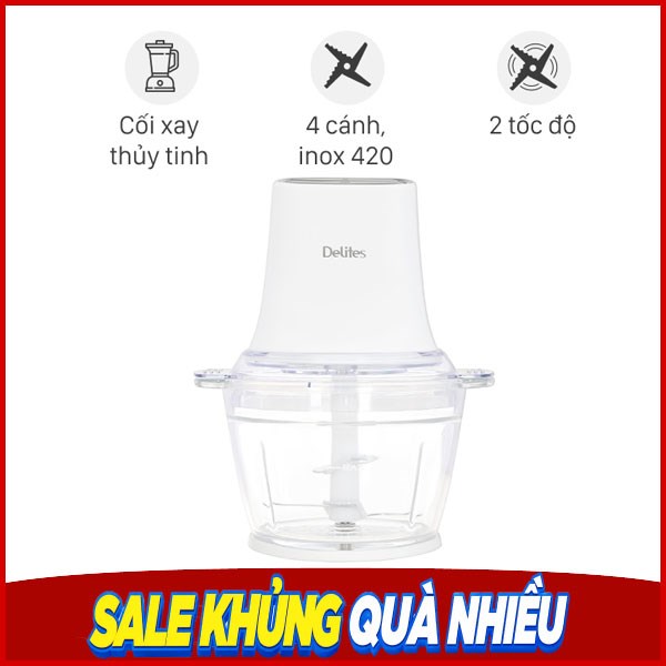 Máy xay thịt đa năng Delites MC390E-N 400W 1.2 lít