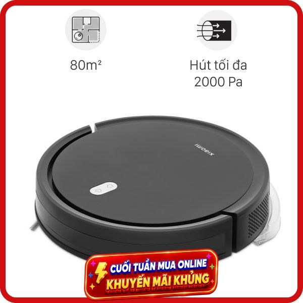 Robot hút bụi lau nhà Xiaomi Vacuum E5 - Đen