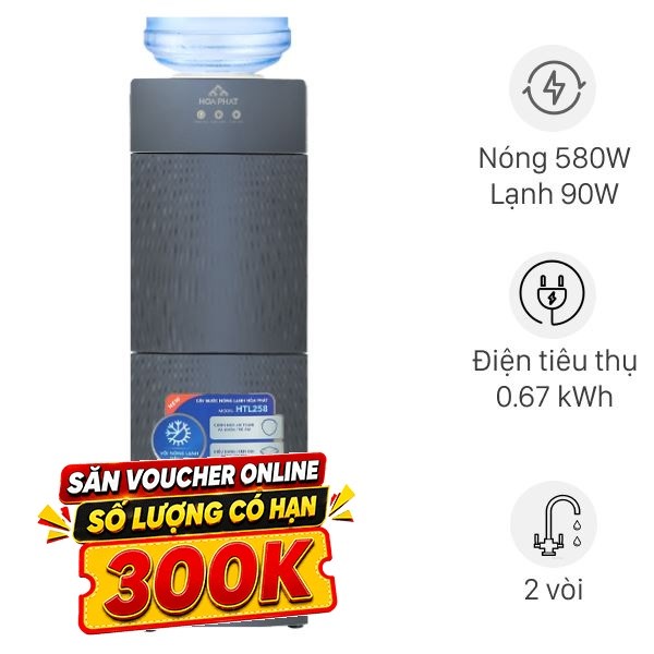 Cây nước nóng lạnh Hòa Phát HTL258 670W