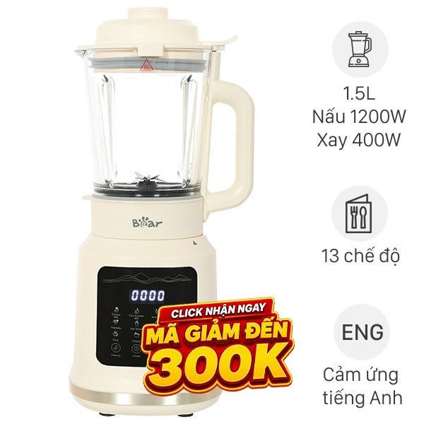 Máy làm sữa hạt đa năng Bear BCB-E153W2