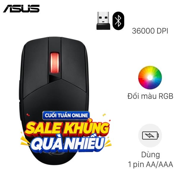 Chuột Bluetooth Gaming Asus ROG Strix Impact III