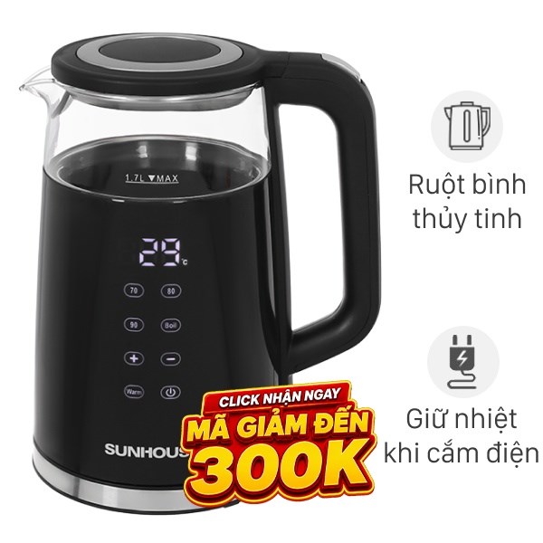 Ấm đun siêu tốc Sunhouse Mama 1.7 lít SHD1333