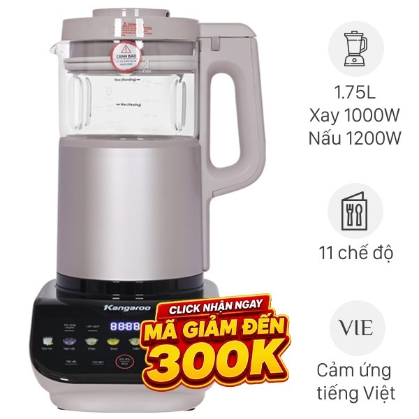 Máy làm sữa hạt đa năng Kangaroo KG175HB3