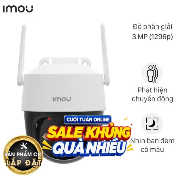 Camera IP Ngoài trời 360 Độ IMOU Cruiser 2C S7CP-3M0WE