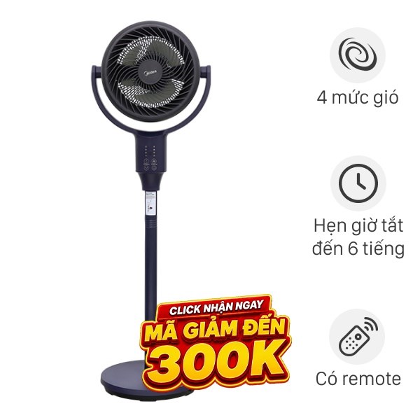 Quạt tuần hoàn Midea  3 cánh MFS070R0APBH 35W