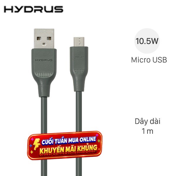 Cáp sạc 1m Hydrus LTPP-40