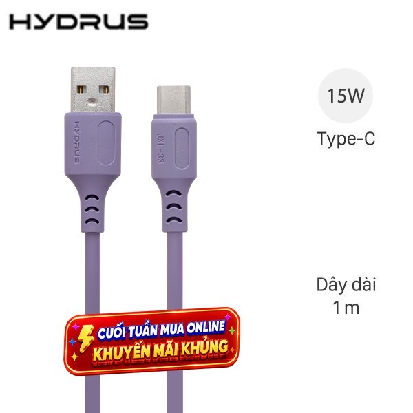 Cáp sạc và truyền dữ liệu 1m Hydrus JXL-33