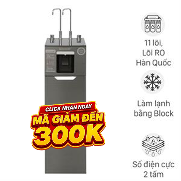 Máy lọc nước RO nóng nguội lạnh Hydrogen Sunhouse UltraX SHA76658SH 11 lõi