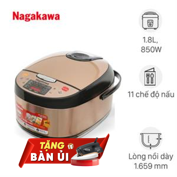 Nồi cơm điện tử Nagakawa 1.8 lít NER5556