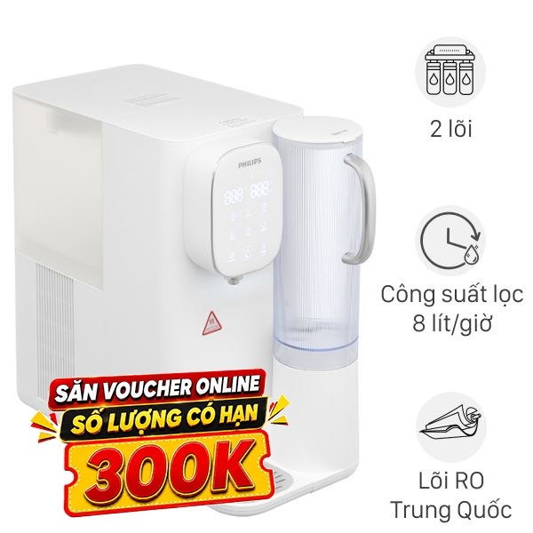 Máy lọc nước RO nóng nguội lạnh Philips ADD6912WH/74 2 lõi
