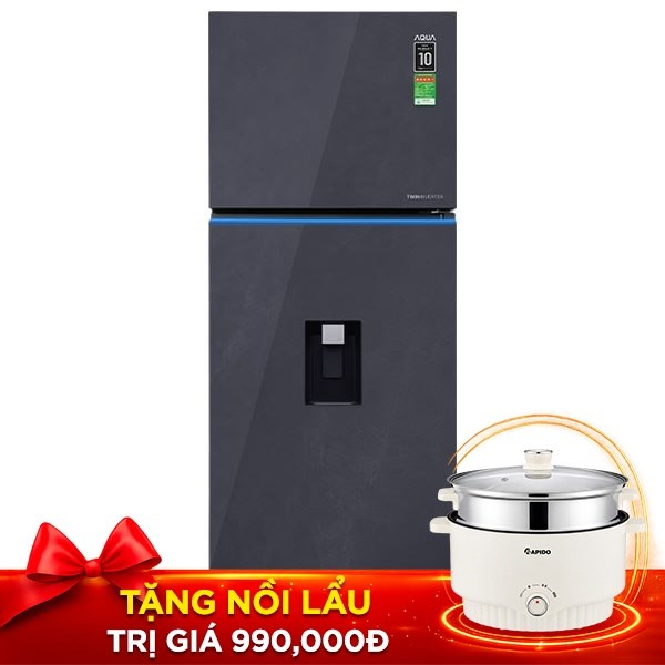 Tủ lạnh Aqua Inverter 480 lít AQR-TA546FA(WGL)U1