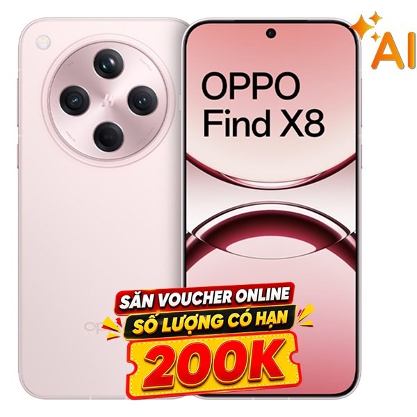 OPPO Find X8 5G 16GB/512GB Hồng - Chính hãng, giá tốt, có mua trả chậm
