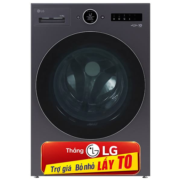 LG Inverter Giặt 15 Kg - Sấy 8 Kg F2515RNTG