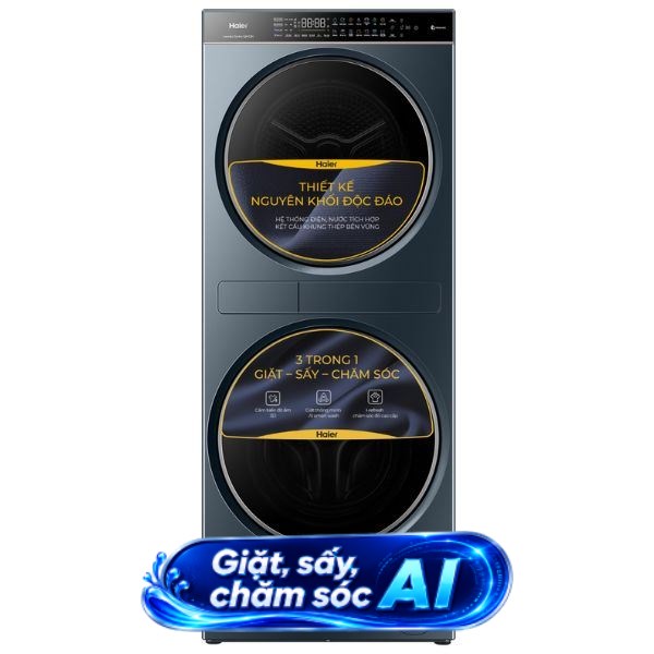 Tháp giặt sấy Haier Inverter Giặt 14 Kg - Sấy 13 Kg HWD140-BD14LCU1L(GN)