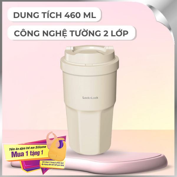 Bình giữ nhiệt inox 460 ml Vacuum Coffee Tumbler Lock