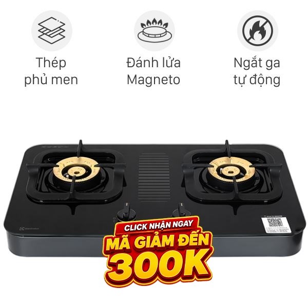 Bếp ga đôi Electrolux ETG7287GKR