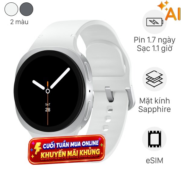 Samsung Galaxy Watch8 LTE 40mm dây silicone