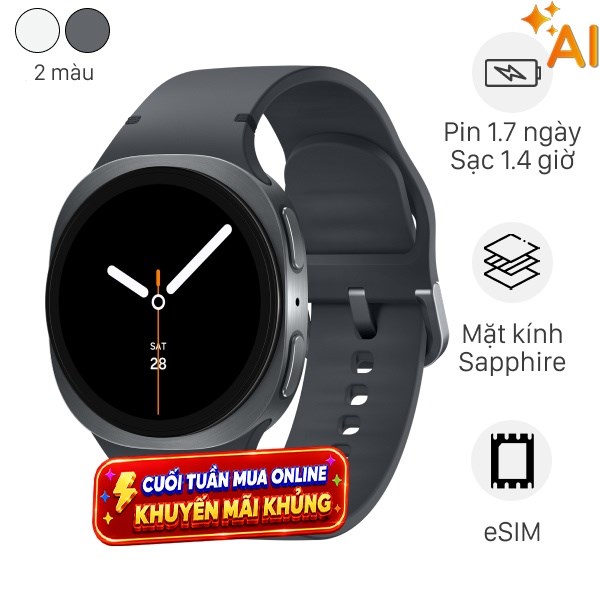 Samsung Galaxy Watch8 LTE 44mm dây silicone