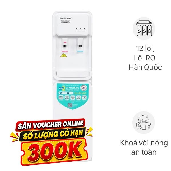 Máy lọc nước RO nóng lạnh Korihome WPK-962 12 lõi