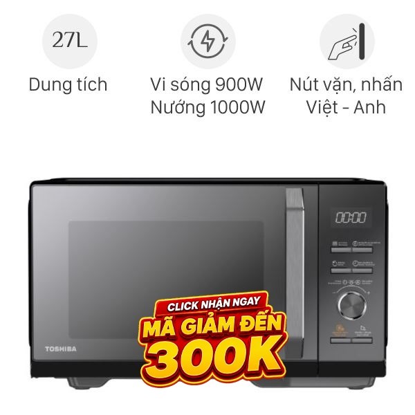 Lò vi sóng có nướng Toshiba MW3-AC27PE(BM)VN