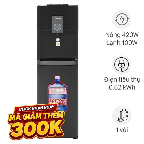 Cây nước nóng lạnh Midea YL2036S-B 520W