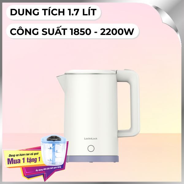 Bình đun siêu tốc Lock&Lock 1.7 lít EJK728IVY