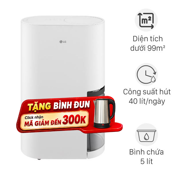 Máy hút ẩm LG Dual Inverter DD23GMWE1.ABAE 402W